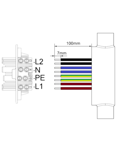 4 pole BESA Socket Outlet